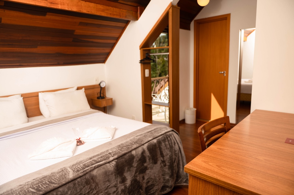 Quarto de casal do Apartamento Deluxe