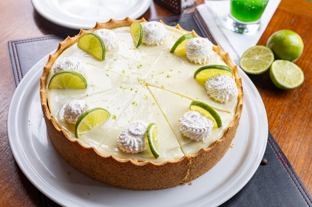 Torta de limão servida no Café Dom Bosco