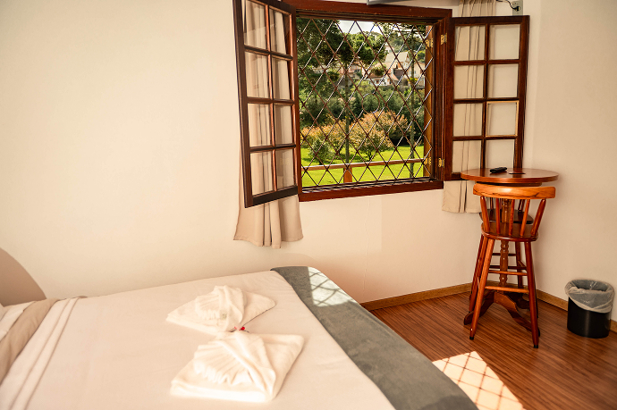 Quarto do chalé da Vila Dom Bosco