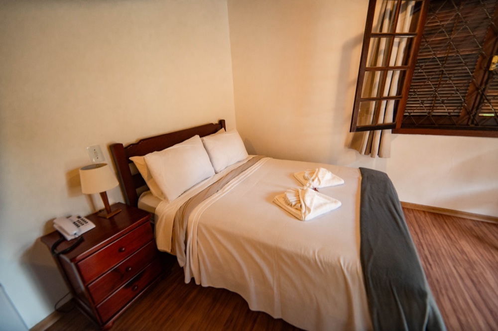 Quarto de casal do Chalé